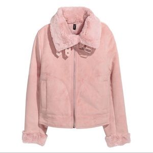 H&M Jacket with Faux Fur Lining